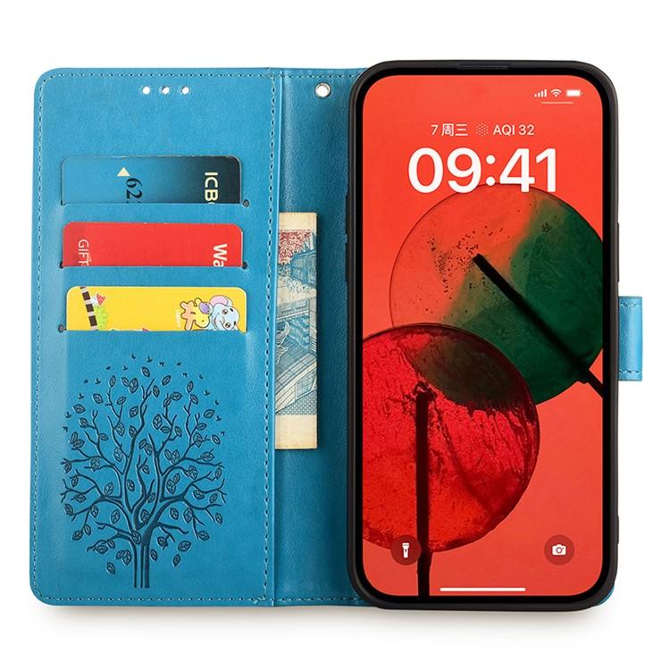 Tree & Deer Embossed Leather Phone Case, For OnePlus 15T 5G, For OnePlus Turbo 6 / 6V, For OnePlus Ace 6, For OnePlus 15