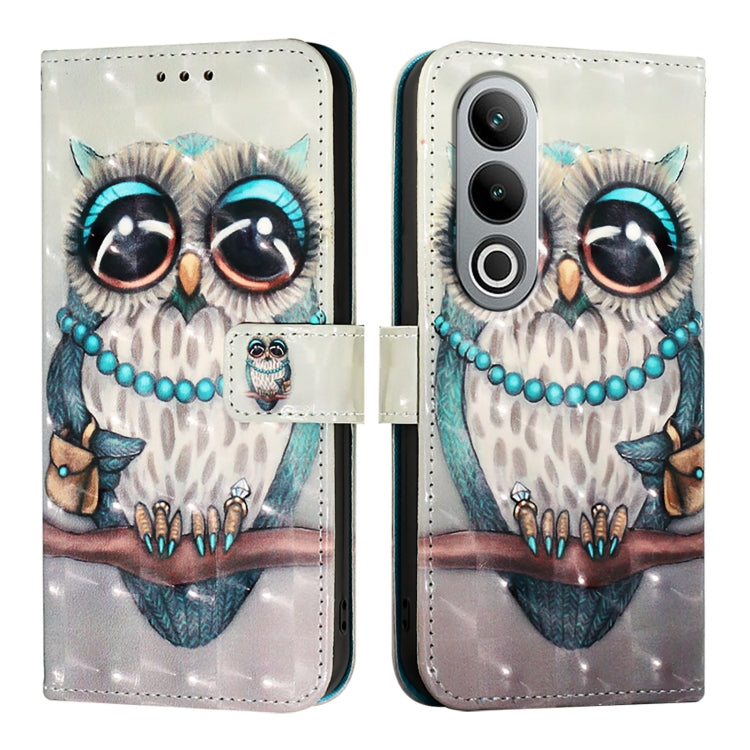 3D Painting Horizontal Flip Leather Phone Case, For OnePlus Nord CE4, For OnePlus 12R 5G Global, For OnePlus 12 5G Global