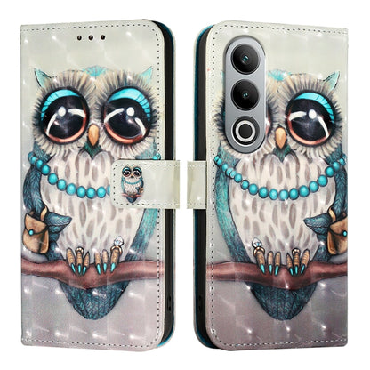 3D Painting Horizontal Flip Leather Phone Case, For OnePlus Nord CE4, For OnePlus 12R 5G Global, For OnePlus 12 5G Global
