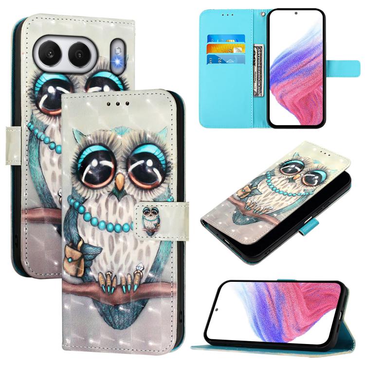 3D Painting Horizontal Flip Leather Phone Case, For OnePlus 13R / Ace 5 / 5 Pro, For OnePlus Nord 4 5G, For OnePlus Nord CE4 Lite