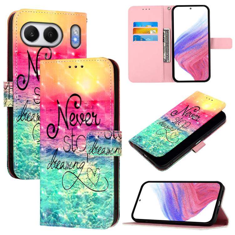 3D Painting Horizontal Flip Leather Phone Case, For OnePlus 13R / Ace 5 / 5 Pro, For OnePlus Nord 4 5G, For OnePlus Nord CE4 Lite