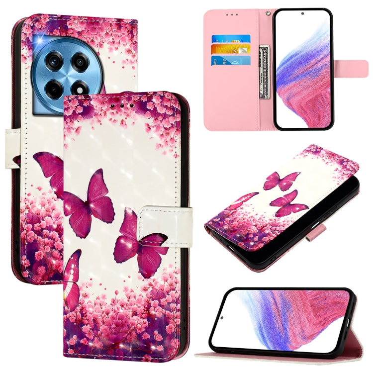 3D Painting Horizontal Flip Leather Phone Case, For OnePlus Nord CE4, For OnePlus 12R 5G Global, For OnePlus 12 5G Global