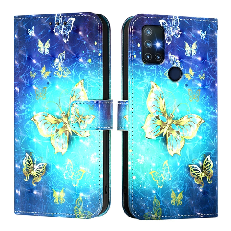 3D Painting Horizontal Flip Leather Phone Case, For OnePlus Nord N10 5G