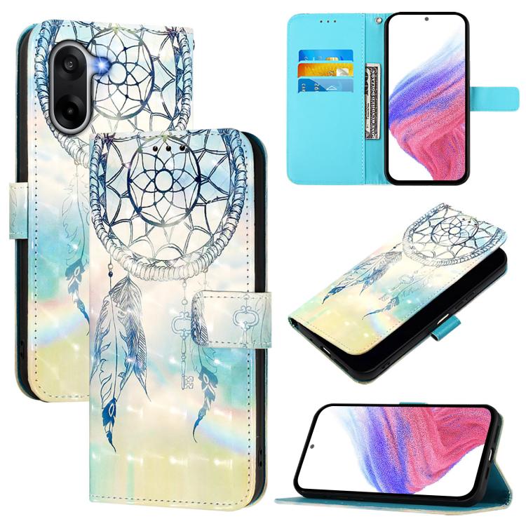 3D Painting Horizontal Flip Leather Phone Case, For OnePlus Turbo 6 / Turbo 6V 5G, For OnePlus Ace 5 Ultra, For OnePlus Ace 5 Racing