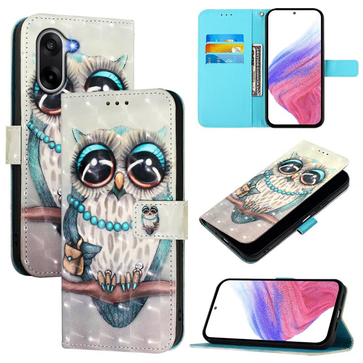 3D Painting Horizontal Flip Leather Phone Case, For OnePlus Turbo 6 / Turbo 6V 5G, For OnePlus Ace 5 Ultra, For OnePlus Ace 5 Racing