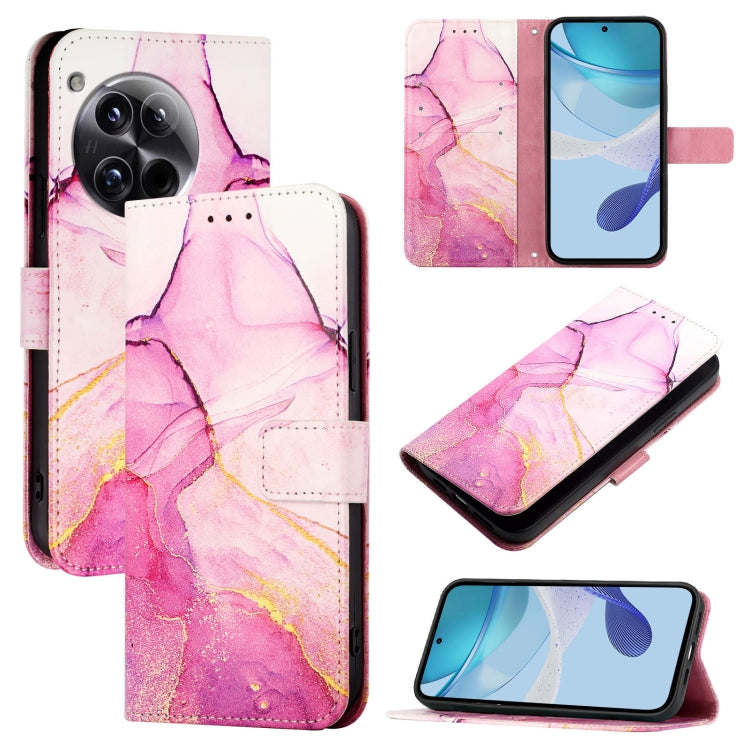PT003 Marble Pattern Flip Leather Phone Case, For OnePlus Nord CE4, For OnePlus Nord N30 SE 5G, For OnePlus 12R 5G Global, For OnePlus 12 5G Global