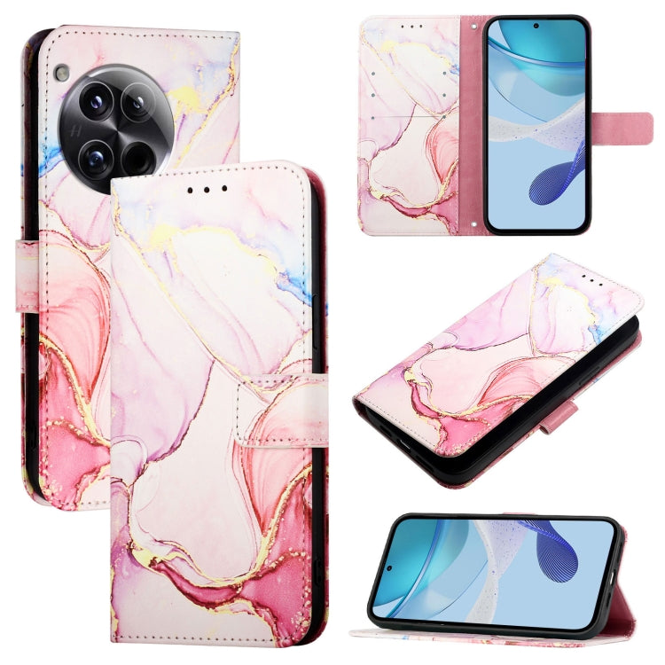 PT003 Marble Pattern Flip Leather Phone Case, For OnePlus Nord CE4, For OnePlus Nord N30 SE 5G, For OnePlus 12R 5G Global, For OnePlus 12 5G Global
