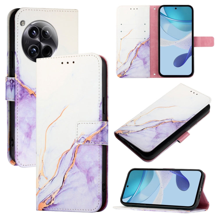 PT003 Marble Pattern Flip Leather Phone Case, For OnePlus Nord CE4, For OnePlus Nord N30 SE 5G, For OnePlus 12R 5G Global, For OnePlus 12 5G Global