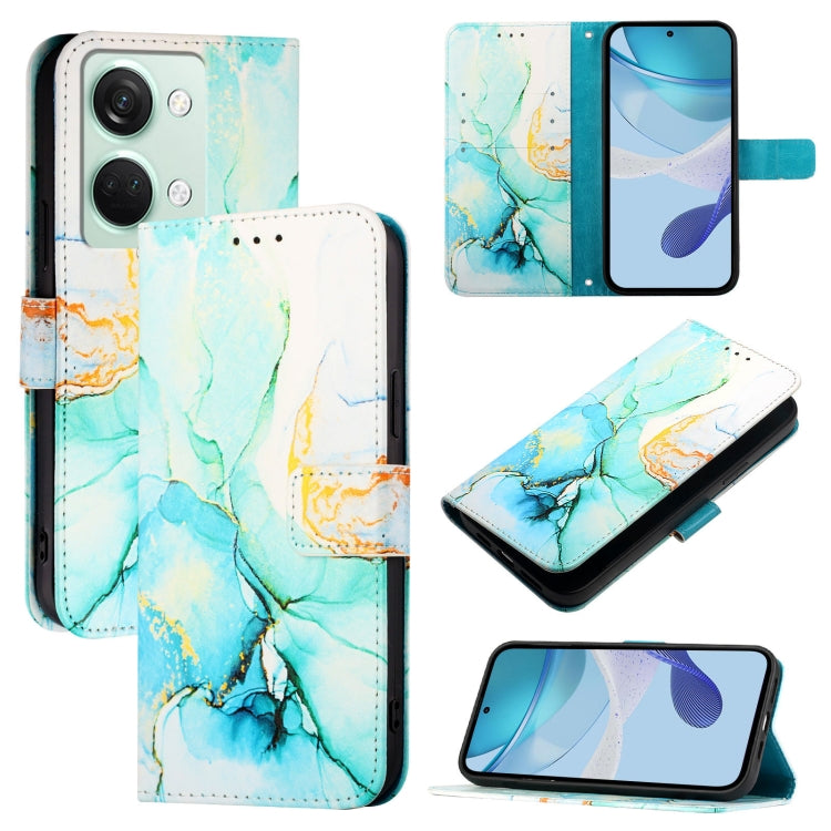 PT003 Marble Pattern Flip Leather Phone Case, For OnePlus Ace 2V / Nord 3, For OnePlus Nord N300, For OnePlus 9R / 8T, For OnePlus 9 Pro