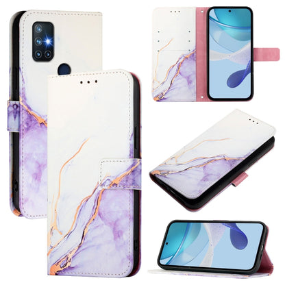 PT003 Marble Pattern Flip Leather Phone Case, For OnePlus 9, For OnePlus Nord N10 5G