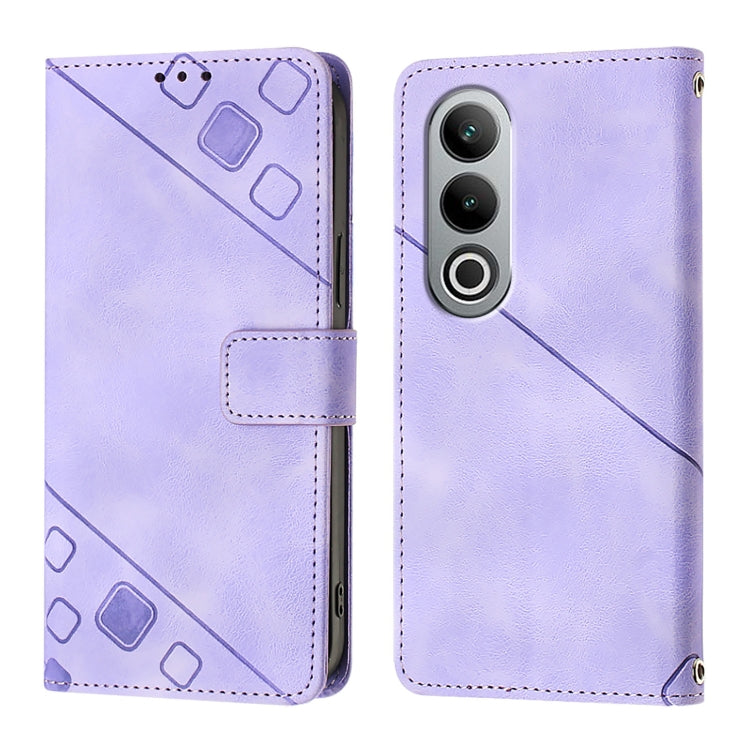 Skin-feel Embossed Leather Phone Case, For OnePlus Nord CE4, For OnePlus Nord N30 SE, For OnePlus 12R 5G Global, For OnePlus 12 5G Global