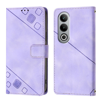 Skin-feel Embossed Leather Phone Case, For OnePlus Nord CE4, For OnePlus Nord N30 SE, For OnePlus 12R 5G Global, For OnePlus 12 5G Global