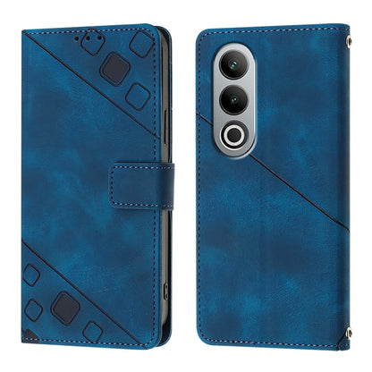 Skin-feel Embossed Leather Phone Case, For OnePlus Nord CE4, For OnePlus Nord N30 SE, For OnePlus 12R 5G Global, For OnePlus 12 5G Global