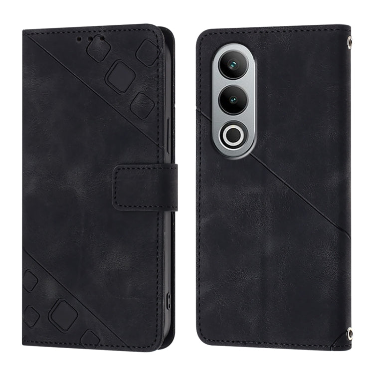 Skin-feel Embossed Leather Phone Case, For OnePlus Nord CE4, For OnePlus Nord N30 SE, For OnePlus 12R 5G Global, For OnePlus 12 5G Global