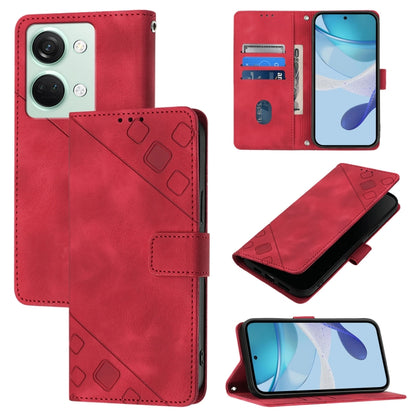 Skin-feel Embossed Leather Phone Case, For OnePlus Nord CE3 5G India, For OnePlus Ace 2V / Nord 3, For OnePlus Nord N300, For OnePlus Nord N20 SE Global
