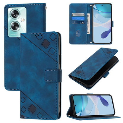 Skin-feel Embossed Leather Phone Case, For OnePlus Nord CE4, For OnePlus Nord N30 SE, For OnePlus 12R 5G Global, For OnePlus 12 5G Global