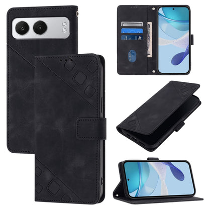 Skin-feel Embossed Leather Phone Case, For OnePlus 13R / Ace 5 Pro 5G, For OnePlus Nord 4 5G, For OnePlus Nord 4 5G Global, For OnePlus Nord CE4 Lite 5G