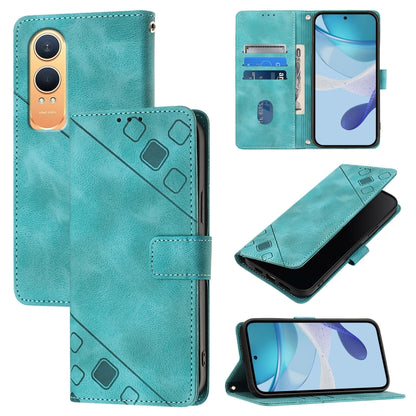 Skin-feel Embossed Leather Phone Case, For OnePlus 13R / Ace 5 Pro 5G, For OnePlus Nord 4 5G, For OnePlus Nord 4 5G Global, For OnePlus Nord CE4 Lite 5G