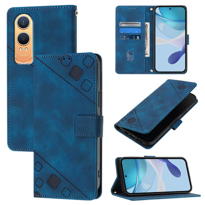 Skin-feel Embossed Leather Phone Case, For OnePlus 13R / Ace 5 Pro 5G, For OnePlus Nord 4 5G, For OnePlus Nord 4 5G Global, For OnePlus Nord CE4 Lite 5G