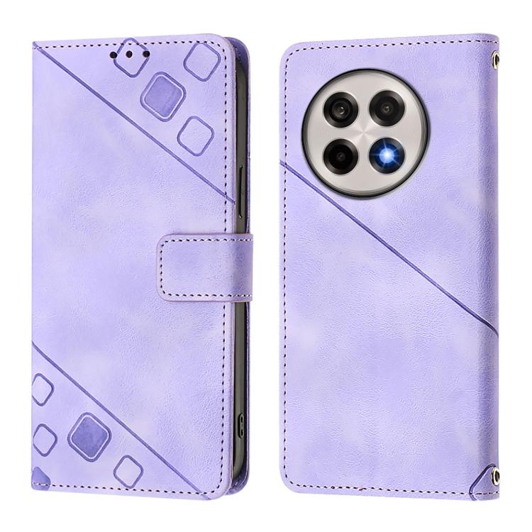 Skin-feel Embossed Leather Phone Case, For OnePlus 13R / Ace 5 Pro 5G, For OnePlus Nord 4 5G, For OnePlus Nord 4 5G Global, For OnePlus Nord CE4 Lite 5G
