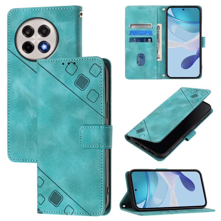 Skin-feel Embossed Leather Phone Case, For OnePlus 13R / Ace 5 Pro 5G, For OnePlus Nord 4 5G, For OnePlus Nord 4 5G Global, For OnePlus Nord CE4 Lite 5G