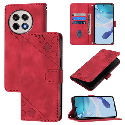 Skin-feel Embossed Leather Phone Case, For OnePlus 13R / Ace 5 Pro 5G, For OnePlus Nord 4 5G, For OnePlus Nord 4 5G Global, For OnePlus Nord CE4 Lite 5G