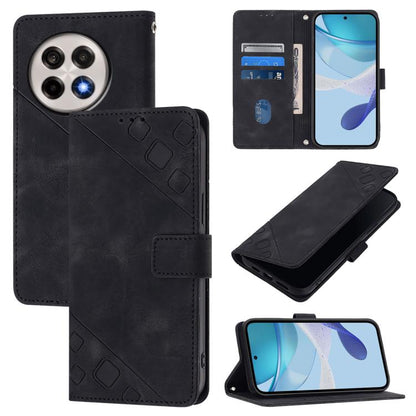 Skin-feel Embossed Leather Phone Case, For OnePlus 13R / Ace 5 Pro 5G, For OnePlus Nord 4 5G, For OnePlus Nord 4 5G Global, For OnePlus Nord CE4 Lite 5G