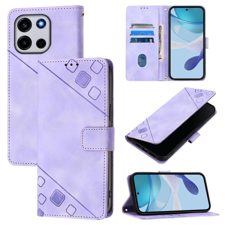 Skin-feel Embossed Leather Phone Case, For OnePlus Turbo 6X Pro 5G, For OnePlus Turbo 6 / Turbo 6V, For OnePlus Ace 5 Ultra, For OnePlus Ace 5 Racing