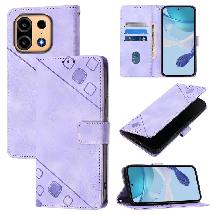 Skin-feel Embossed Leather Phone Case, For OnePlus Turbo 6X Pro 5G, For OnePlus Turbo 6 / Turbo 6V, For OnePlus Ace 5 Ultra, For OnePlus Ace 5 Racing