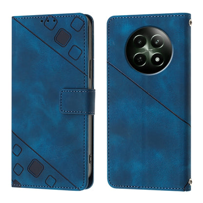 Skin-feel Embossed Leather Phone Case, For Realme Narzo 70 Pro India, For Realme 12 5G Global, For Realme Note 50 4G Global / Realme C51 4G, For Realme C53 4G / Narzo N53 4G Global