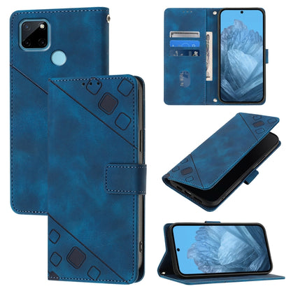 Skin-feel Embossed Leather Phone Case, For Realme C21Y, For Realme V13 5G / Q3 5G / Q3i 5G, For Realme 8 / 8 Pro, For Realme GT 5G / Realme GT Neo