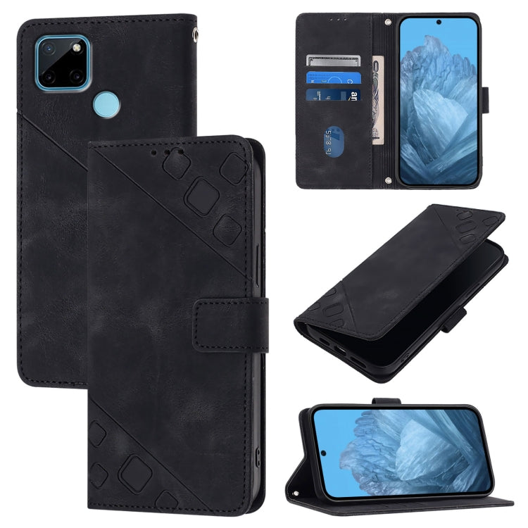 Skin-feel Embossed Leather Phone Case, For Realme C21Y, For Realme V13 5G / Q3 5G / Q3i 5G, For Realme 8 / 8 Pro, For Realme GT 5G / Realme GT Neo