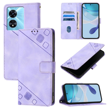 Skin-feel Embossed Leather Phone Case, For Realme GT Neo 3T, For Realme Narzo 50 5G / Realme V23, For Realme 8 5G / Realme 9 5G India, For Realme C20 / C11 2021 / C21