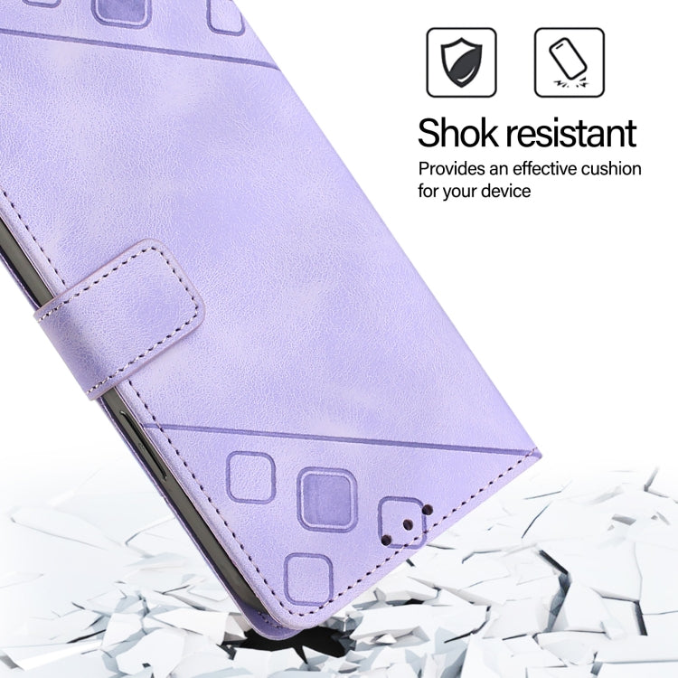 Skin-feel Embossed Leather Phone Case, For Realme 13 Pro 5G / 13 Pro+ 5G, For Realme GT 6 5G Global, For Realme GT 6T 5G Global, For Realme 12+ 5G Global