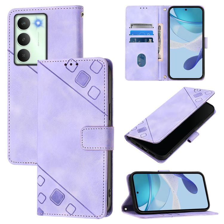 Skin-feel Embossed Leather Phone Case, For Realme C71 4G Global, For Realme Neo7 Turbo 5G, For Realme V70 / 14x Global / C75 5G, For Realme Narzo 80 Pro / 14 Pro 5G India