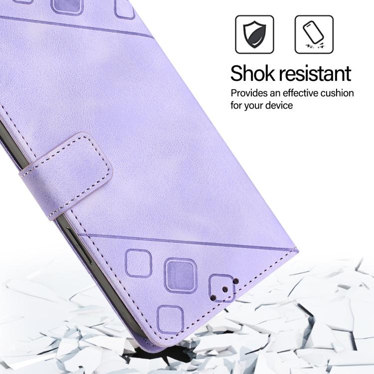Skin-feel Embossed Leather Phone Case, For Realme 14 5G Global / P3 5G India, For Realme 14 Pro+ 5G, For Realme 14 Pro 5G, For Realme GT 7 Pro 5G