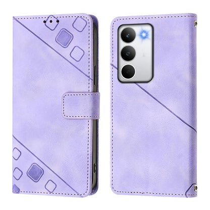 Skin-feel Embossed Leather Phone Case, For Realme C71 4G Global, For Realme Neo7 Turbo 5G, For Realme V70 / 14x Global / C75 5G, For Realme Narzo 80 Pro / 14 Pro 5G India