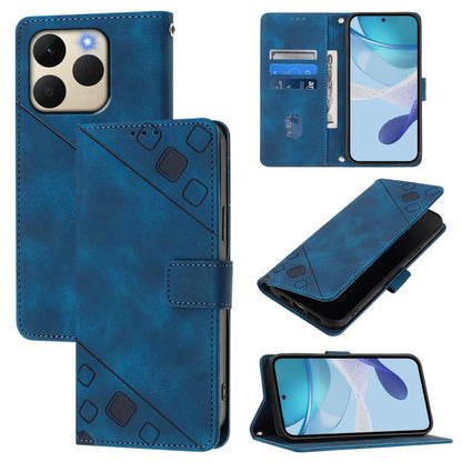 Skin-feel Embossed Leather Phone Case, For Realme P4 5G, For Realme 15T 5G Global, For Realme C71 4G India, For Realme 15 / 15 Pro 5G Global