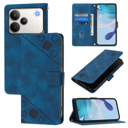 Skin-feel Embossed Leather Phone Case, For Realme P4 5G, For Realme 15T 5G Global, For Realme C71 4G India, For Realme 15 / 15 Pro 5G Global