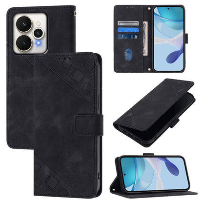 Skin-feel Embossed Leather Phone Case, For Realme P4 5G, For Realme 15T 5G Global, For Realme C71 4G India, For Realme 15 / 15 Pro 5G Global