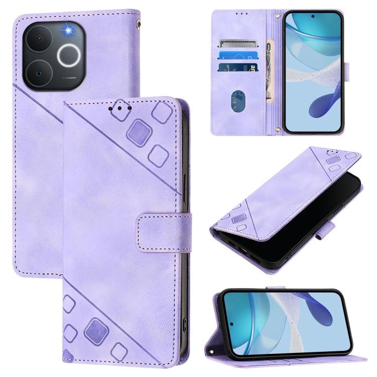 Skin-feel Embossed Leather Phone Case, For Realme P4 5G, For Realme 15T 5G Global, For Realme C71 4G India, For Realme 15 / 15 Pro 5G Global