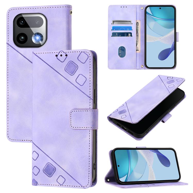 Skin-feel Embossed Leather Phone Case, For Realme 16T 5G Global, For Realme C100 5G / C85 5G Global, For Realme 16 Pro+ 5G Global, For Realme 16 Pro 5G Global