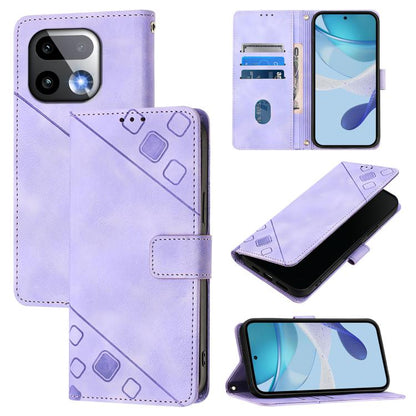 Skin-feel Embossed Leather Phone Case, For Realme 16T 5G Global, For Realme C100 5G / C85 5G Global, For Realme 16 Pro+ 5G Global, For Realme 16 Pro 5G Global