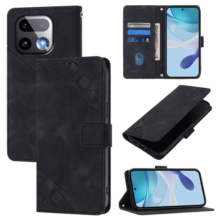 Skin-feel Embossed Leather Phone Case, For Realme 16T 5G Global, For Realme C100 5G / C85 5G Global, For Realme 16 Pro+ 5G Global, For Realme 16 Pro 5G Global