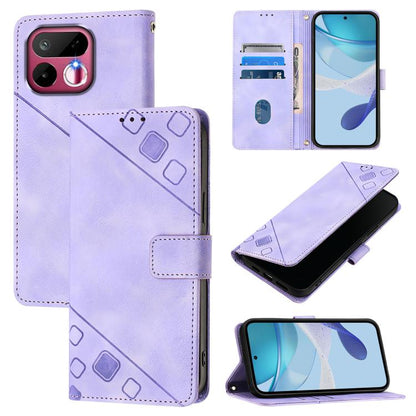 Skin-feel Embossed Leather Phone Case, For Realme 16T 5G Global, For Realme C100 5G / C85 5G Global, For Realme 16 Pro+ 5G Global, For Realme 16 Pro 5G Global