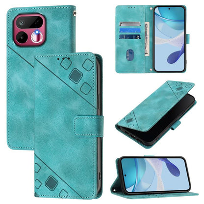 Skin-feel Embossed Leather Phone Case, For Realme 16T 5G Global, For Realme C100 5G / C85 5G Global, For Realme 16 Pro+ 5G Global, For Realme 16 Pro 5G Global