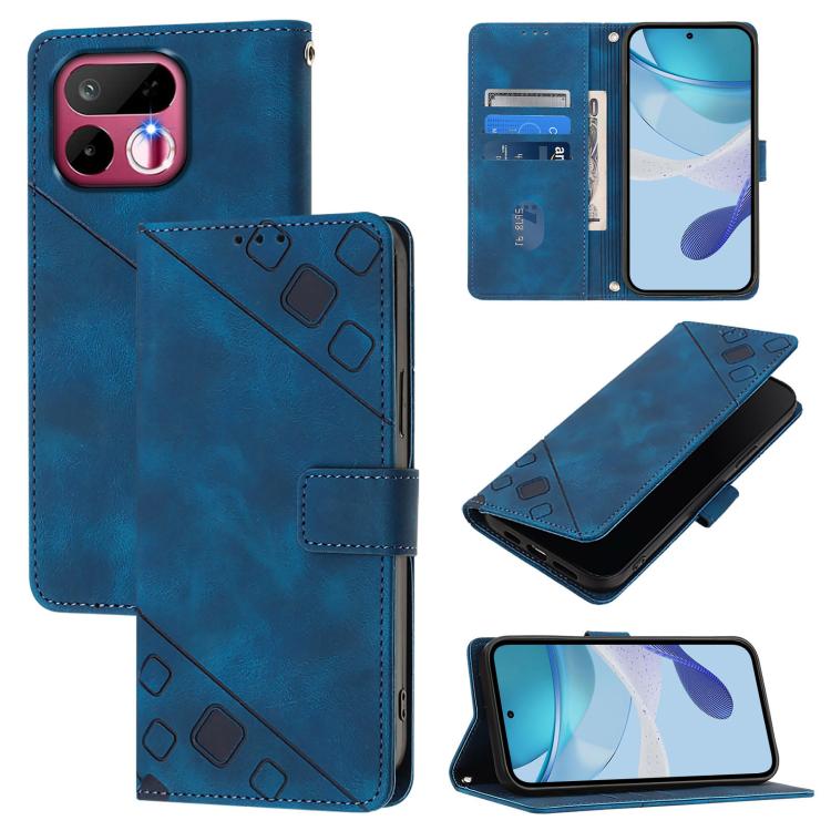 Skin-feel Embossed Leather Phone Case, For Realme 16T 5G Global, For Realme C100 5G / C85 5G Global, For Realme 16 Pro+ 5G Global, For Realme 16 Pro 5G Global