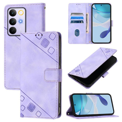 Skin-feel Embossed Leather Phone Case, For Realme 16T 5G Global, For Realme C100 5G / C85 5G Global, For Realme 16 Pro+ 5G Global, For Realme 16 Pro 5G Global