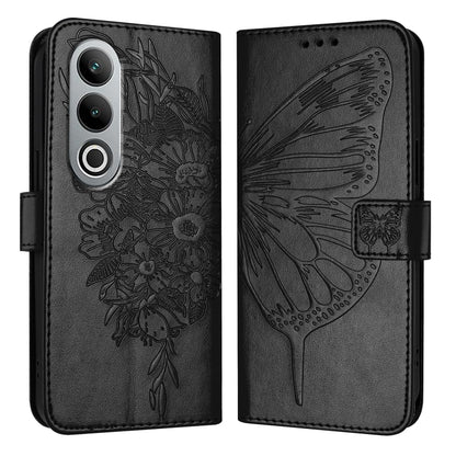 Embossed Butterfly Leather Phone Case, For OnePlus Nord 4 5G Global, For OnePlus Nord CE4 Lite, For OnePlus Nord CE4