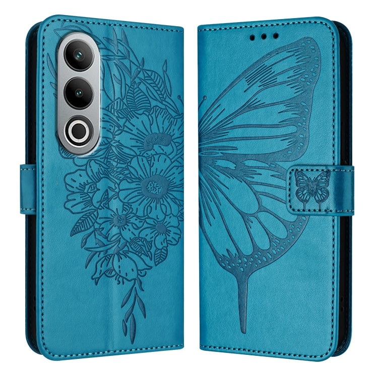 Embossed Butterfly Leather Phone Case, For OnePlus Nord 4 5G Global, For OnePlus Nord CE4 Lite, For OnePlus Nord CE4